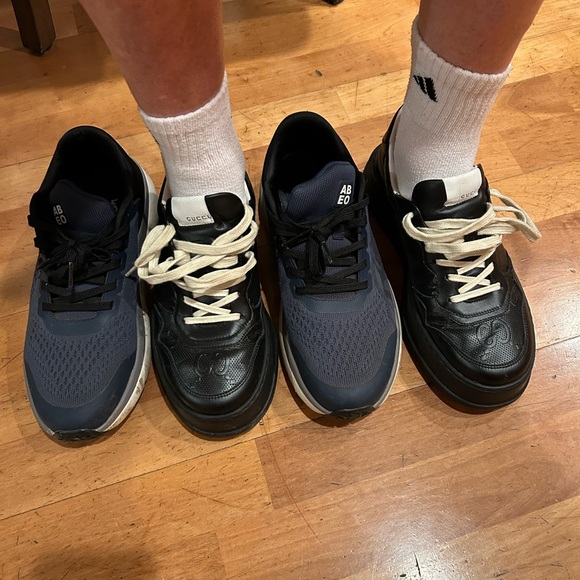 Gucci GG Men’s Chunky Embossed sneakers, size 7. #669682 03B Black. Excellent. - Picture 11 of 12